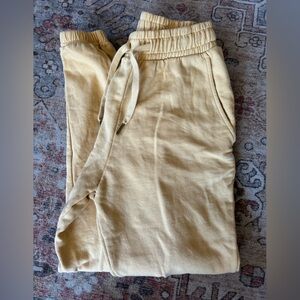 WeWoreWhat Butter Yellow Jogger Pants